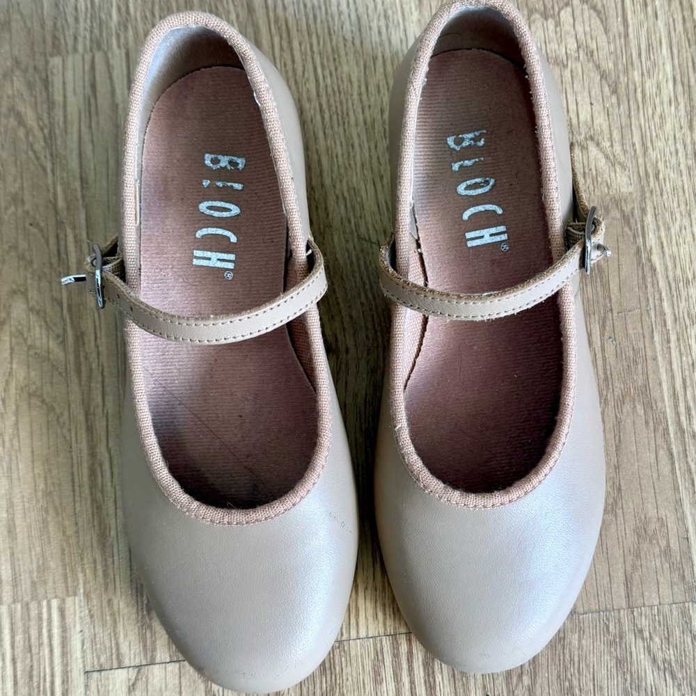 Bloch kids tan tap shoes
